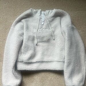 Lululemon Women's Cream and White Hoodie size 8